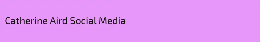 Catherine Aird Social Media